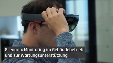 Die Demo zeigt wie doppelschalige Fassadenelemente in Gebäuden anhand vernetzter Informationen und interaktiver Anweisungen zukünftig effektiver und effizienter betrieben werden können. Dazu sind die Fassadenelemente mit Sensorik ausgestattet, die wichtige Kennwerte im Fassadenzwischenraum messen.

Im Rahmen des vom BMWi geförderten Forschungsprojekts DigitalTWIN wird der Einsatz digitaler Werkzeuge und Techniken entlang der Wertschöpfungskette des Bauwesen untersucht. Das Forschungskonsortium hat drei Use Cases mit entspre-chenden Demos entwickelt, die exemplarisch relevante Fragestellungen und die Schnittstellen zwischen Planung, Fertigung und Gebäudebetrieb thematisieren. 

Mehr Informationen zum Forschungsprojekt DigitalTWIN 
Website: https://d-twin.eu/ 
Webcasts: https://details.dtwin.eu/ 
LinkedIn: https://www.linkedin.com/company/digitaltwin

// 

To support the monitoring of buildings, the research project DigitalTWIN shows how double-skin façade elements in buildings can be operated more effectively and efficiently in the future on the basis of networked information and interactive instructions. For this purpose, the façade elements are equipped with sensors that measure important characteristic values in the space between the façades. 

DigitalTWIN, a project funded within the scope of the “Smart Services World II” programme of the German Federal Ministry for Economic Affairs & Energy, exam-ines the use of digital tools and techniques along the construction value chain. The consortium has developed three Use Cases and corresponding demos that address relevant issues and the interfaces between planning, production and building opera-tion. 

More about the research project DigitalTWIN 
Website: https://d-twin.eu/en/ 
Webcasts (German): https://details.dtwin.eu/
LinkedIn: https://www.linkedin.com/company/digitaltwin