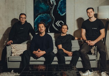 Die Herren von Cloover: (v.l.n.r.): Vivek Jain, Jodok Betschar, Peder Broms und Valentin Gönczy