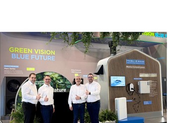 v. l. n r.: Florian Beck (ab 01.07.2026 Regional Sales Manager Süd, Österreich, Schweiz), Thorsten Erbes (ab 01.06.2026 Regional Sales Manager Nord-Ost), Oliver Sattler (ab 01.04.2026 Regional Sales Manager West) und Benjamin Ziecker, Head of HVAC Solutions.