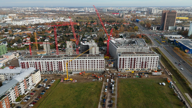 Das Neubauvorhaben an der Landsberger Allee in Berlin ist das bislang europaweit größte Projekt für modulares Bauen.