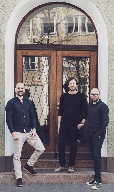 Die drei dunkelschwarzen: (v.l.) Erhard Steiner, 
Michael Höcketstaller,  und Hannes Sampl