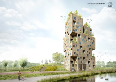 Der54-Meter-Turm im niederländischen Eindhoven 