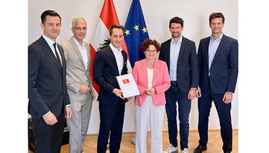 Die Speicher-Pusher mit der Energie-Staatssekretärin Zehetner