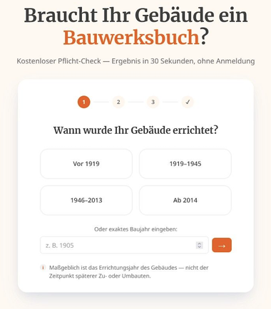 Bauwerksbuch-Pflicht in Wien: Kostenloser Online-Check zeigt Eigentümern
