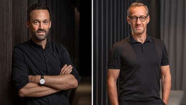 Benjamin Holzer, Vice President AXOR (links) und Olivier Sogno, Vice President Corporate Marketing Hansgrohe Group (rechts)