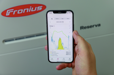  	 Fronius Energiekosten-Assistent mit Fronius Reserva und Fronius Solar.web