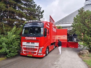 Großer Truck-Stopp