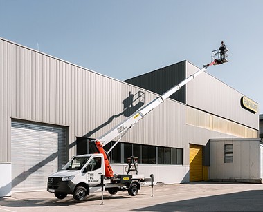 Die Hubarbeitsbühne PT 25 TJ aus der neuen TEC-Reihe von PALFINGER: