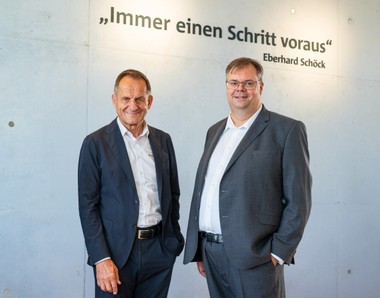 Dr. Andreas Löber (rechts) wird gemeinsam mit dem Vorstandsvorsitzenden Alfons Hörmann die Schöck Gruppe führen.