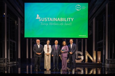 Vlnr: Peter Engert, Louisa Schneider, Ban Ki-moon, Manuela Raidl, Andreas Köttl
