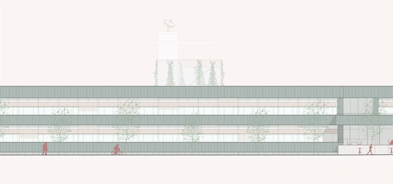 Visu des Sanierungsprojektes am TU Campus Graz