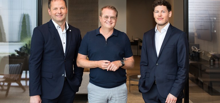 Die Josko-Chefs Johann Kasberger, Johann Scheuringer (CEO und Mehrheitseigentümer) und Stefan Wagner 